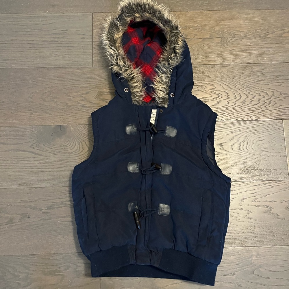 Atmosphere navy kids warm vest sz 12 GUC
